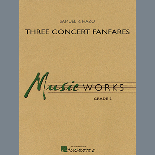 Three Concert Fanfares Bb Clarinet Sheet Music Samuel R Hazo