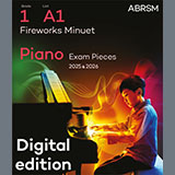 Couverture pour "Fireworks Minuet (Grade 1, list A1, from the ABRSM Piano Syllabus 2025 & 2026)" par G. F. Handel