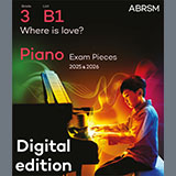 Cover Art for "Where is love? (Grade 3, list B1, from the ABRSM Piano Syllabus 2025 & 2026)" by Lionel Bart