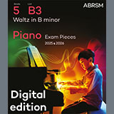 Cover Art for "Waltz in B minor (Grade 5, list B3, from the ABRSM Piano Syllabus 2025 & 2026)" by Franz Schubert