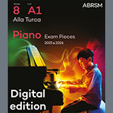 Cover Art for "Alla Turca (Grade 8, list A1, from the ABRSM Piano Syllabus 2025 & 2026)" by W. A. Mozart
