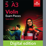 Carátula para "Giga (Grade 5, A3, from the ABRSM Violin Syllabus from 2024)" por J. B. Loeillet