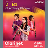 Cover Art for "St Anthony Chorale (Grade 2, list B1, from the ABRSM Clarinet Syllabus from 2026)" by Johannes Brahms