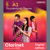 Cover Art for "Thunderbirds Theme (Grade 5, list A1, from the ABRSM Clarinet Syllabus from 2026)" by Barry Gray