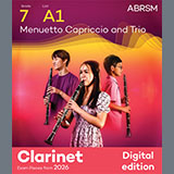Cover Art for "Menuetto Capriccio and Trio (Grade 7, list A1, from the ABRSM Clarinet Syllabus from 2026)" by Carl Maria von Weber