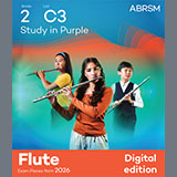 Cover Art for "Study in Purple (Grade 2, list C3, from the ABRSM Flute Syllabus from 2026)" by Sarah Watts