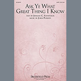 Abdeckung für "Ask Ye What Great Thing I Know" von John Purifoy