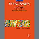 Couverture pour "Le Bestiaire ou le Cortège d'Orphée (High Voice)" par Francis Poulenc