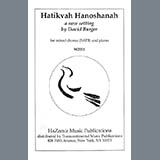 Couverture pour "Hatikvah Hanoshanah" par David Burger