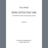 Couverture pour "How Little You Are - Score" par Nico Muhly