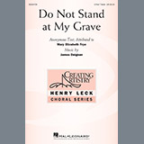 Do Not Stand At My Grave Sheet Music