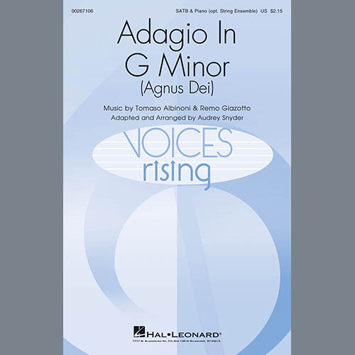 Adagio In Sol Minore (Adagio In G Minor) (arr. Audrey Snyder)