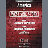 Abdeckung für "America (from West Side Story) (arr. Vinson) - Conductor Score (Full Score)" von Leonard Bernstein