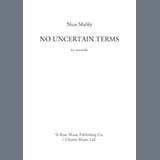 Couverture pour "No Uncertain Terms - Score" par Nico Muhly