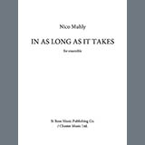 Abdeckung für "In As Long As It Takes (Score and Parts)" von Nico Muhly