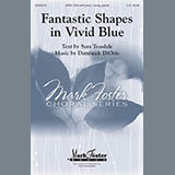 Fantastic Shapes In Vivid Blue Partituras Digitais