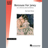 Berceuse For Janey Sheet Music