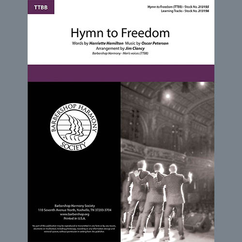 Hymn to Freedom by Oscar Peterson (Download) » Men's Choir Sheet Music