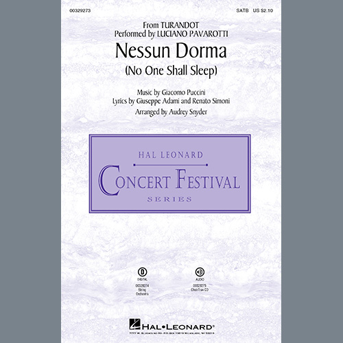 Nessun Dorma (No One Shall Sleep) (from Turandot) (arr. Audrey Snyder)