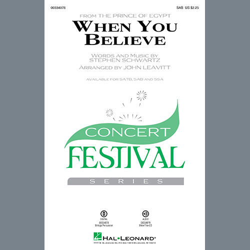 When You Believe (from The Prince Of Egypt) (arr. John Leavitt)