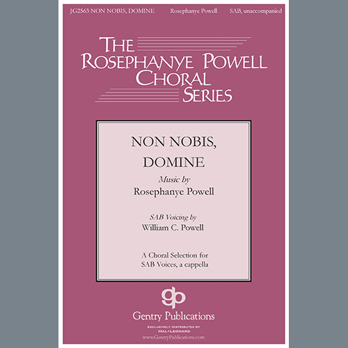 Non Nobis, Domine (arr. William C. Powell) Sheet Music | Rosephanye ...