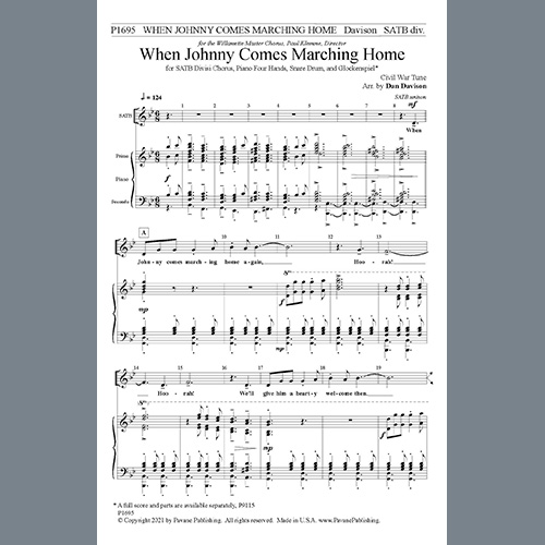 When Johnny Comes Marching Home (Download) » Noten für gemischten Chor