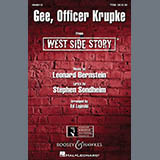 Couverture pour "Gee, Officer Krupke (from West Side Story) (arr. Ed Lojeski)" par Leonard Bernstein