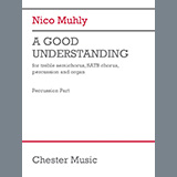 Cover Art for "A Good Understanding (Percussion Part) - Percussion" by Nico Muhly