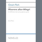 Cover Art for "Miserere after Allegri (Parts)" by Owain Park