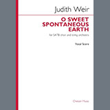 Abdeckung für "O Sweet Spontaneous Earth (Vocal Score)" von Judith Weir