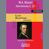 Cover Art for "Divertimento from No. 11 in D, K. 251 (arr. R. Scott Whittington) - Violin 2" by Wolfgang Amadeus Mozart
