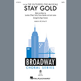 Cover Art for "Stay Gold (from The Outsiders) (arr. Roger Emerson) - Drums" by Jonathan O'Neal, Zachry Chance Bearden and Justin Levine