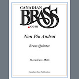 Cover Art for "Non Più Andrai - Full Score" by Canadian Brass