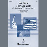 Cover Art for "We Say Thank You (A Song For Veterans Day)" by Roger Emerson