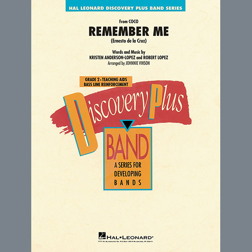 Remember Me From Coco Arr Johnnie Vinson Eb Alto Saxophone 1 Sheet Music Kristen Anderson Lopez Robert Lopez Concert Band