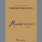 Cover Art for "Fanfare for Justice - Eb Alto Saxophone 1" by Richard L. Saucedo