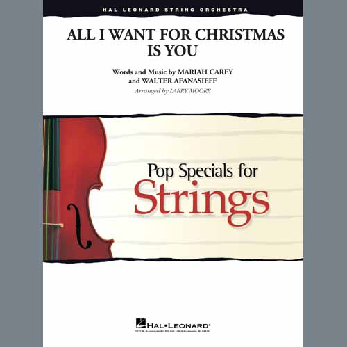 All I Want For Christmas Is You (Arr. Larry Moore) - Viola Sheet Music | Mariah Carey | Orchestra