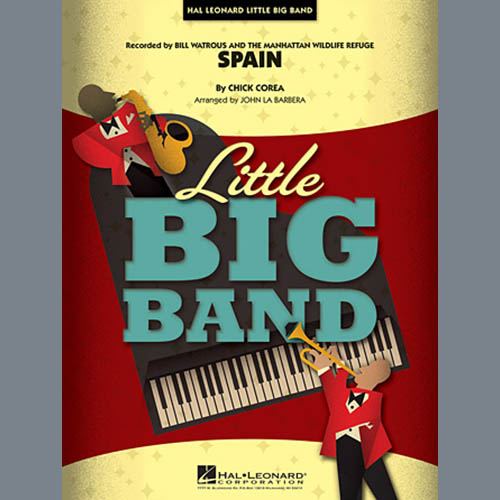 Spain Tenor Sax Sheet Music John La Barbera Jazz Ensemble