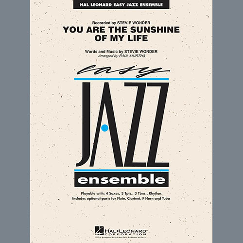 You Are The Sunshine Of My Life Guitar Sheet Music Paul Murtha Jazz Ensemble