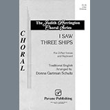 Cover Art for "I Saw Three Ships - Trombone" by Donna Gartman Schultz