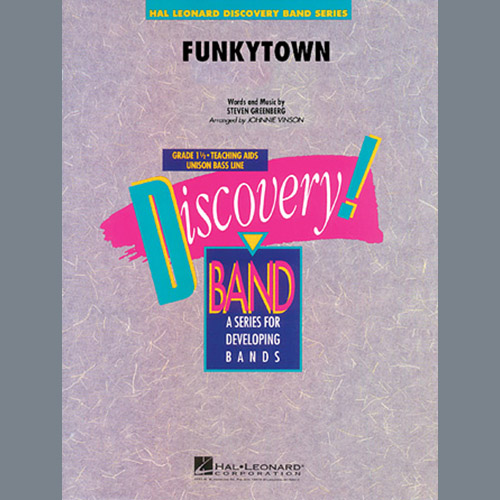 Funkytown - Bb Clarinet 2 Sheet Music | Johnnie Vinson | Concert Band
