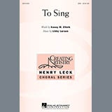 Carátula para "To Sing" por Kasey M. Zitnik