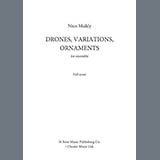 Cover Art for "Drones, Variations, Ornaments - Full Score" by Nico Muhly