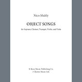 Couverture pour "Object Songs - Score & Parts" par Nico Muhly
