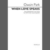 Abdeckung für "When Love Speaks" von Owain Park