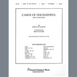 Couverture pour "Carol Of The Faithful (from "Canticle Of Joy") - Bb Clarinet 1 & 2" par Joseph M. Martin