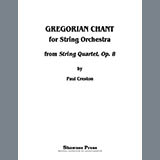Carátula para "Gregorian Chant for String Orchestra - Conductor Score (Full Score)" por Paul Creston