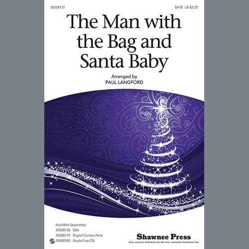 Man With The Bag And Santa Baby Sheet Music Paul Langford Choir
