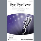 Paul Langford Bye, Bye Love - Piano l'art de couverture