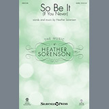 Abdeckung für "So Be It (If You Never) - Full Score" von Heather Sorenson